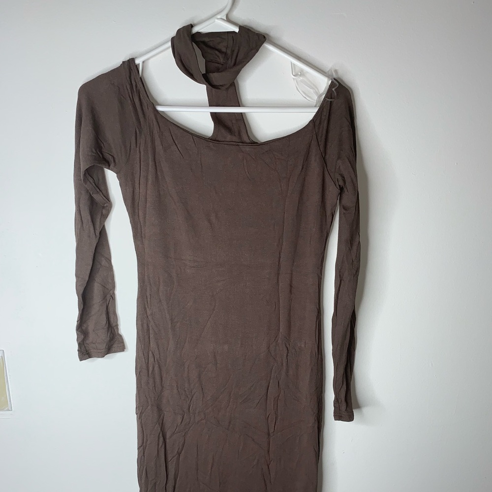 Naked wardrobe turtle neck dress